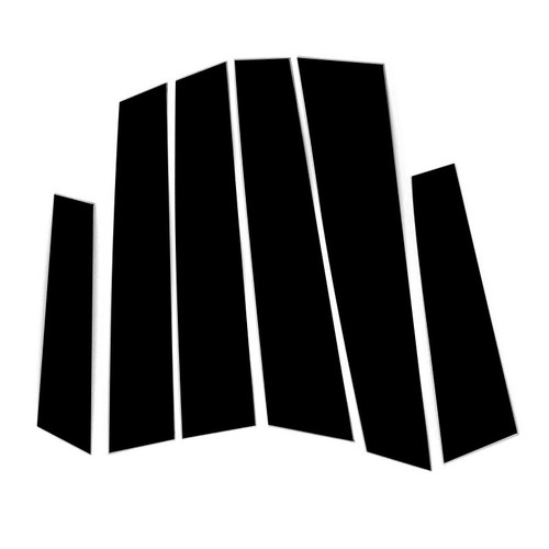 6pcs gloss black door window - 6pcs,