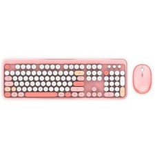 MOBILITY LAB Pure Color Rose Combo sans fil clavier et souris - Design ergonomiq