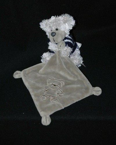 Peluche doudou ours gris 12c - peluche,