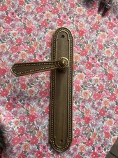 French Door Lever Handle Back Plate Knob Regency Gold Spindle Castle Antique