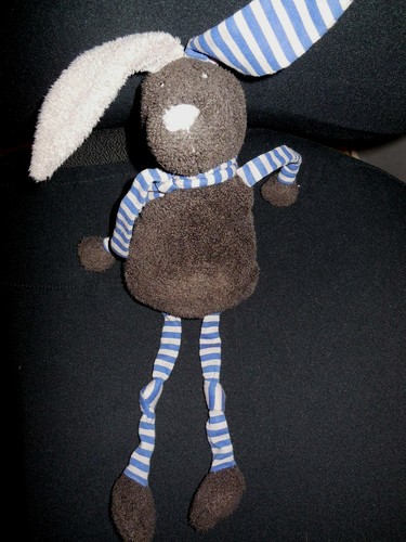 453 doudou peluche lapin - doudou,