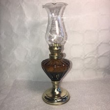 Antique kerosene lamp, orange