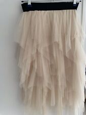 jupon en tulle blanc casse