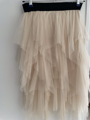 Jupon tulle blanc casse - en,