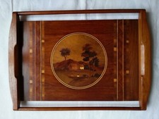 Ancien superbe plateau en marqueterie Spindler ?