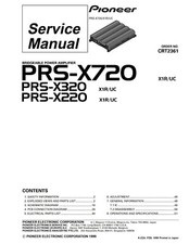 Service Manuel D'Instructions