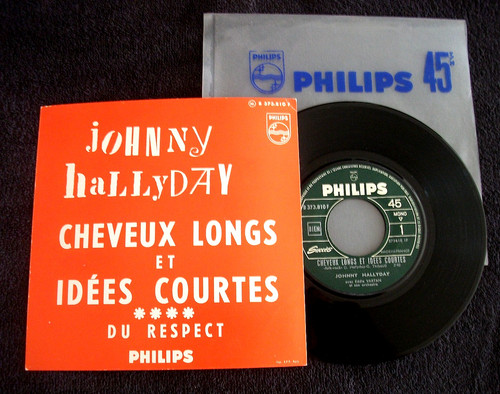 45t juke box johnny hallyday - box,