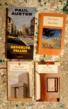 lot 4 PAUL AUSTER Brooklyn Follies, moon palace, musique du hasard, chambre déro