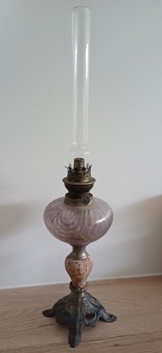 Lampe pétrole ancienne - lampe, à