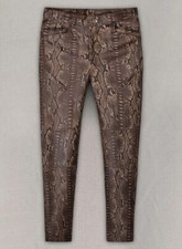 Homme Marron Foncé Python