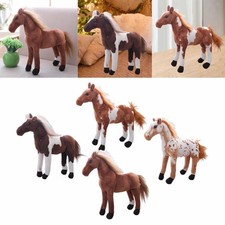 Cheval en peluche réaliste et