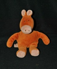 Peluche doudou cheval marron