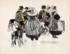 1930 MATHURIN MEHEUT Foire de