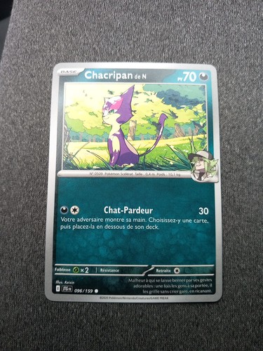 Carte pokémon chacripan - pokémon, de