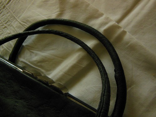 Ancien petit sac main - petit, noir