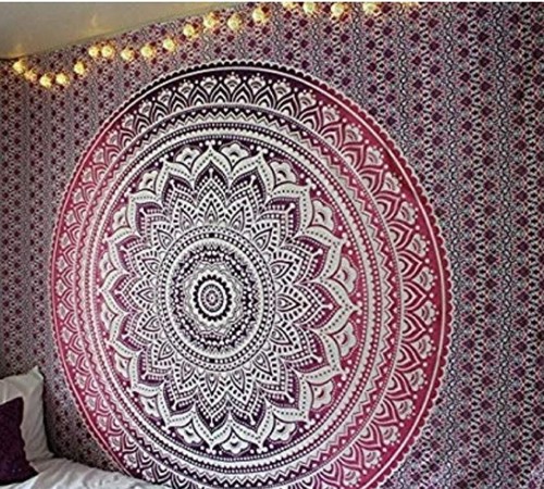 Couvre lit indien mandala - indien,