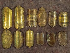 12 anciennes plaques de marque de vélo cycles Objets publicitaires anciens