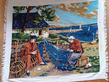 Tapisserie canevas fini scène