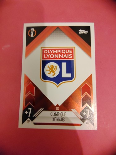 Olympique lyonnais carte foot - carte,
