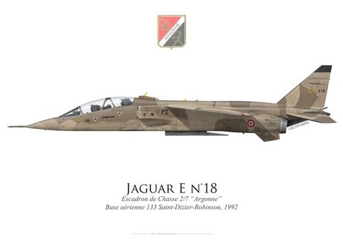 Print sepecat jaguar - sepecat, ec