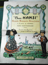 HANSI Menu / Carte Chez