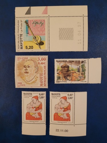 Mayotte lot timbres n - lot,