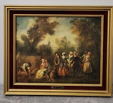Tableau Peinture L'été De Nicholas Lancret Très Bon État Vintage Imprimé 