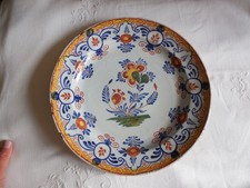 ANCIEN PLAT EN FAIENCE DE DELFT 18eme siècle
