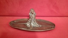 Unique vide-poches en bronze Art Nouveau femme-pieuvre superbe état belle patine