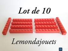 Lot de 10 Briques 1 x 8 Lego