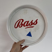plateau en tole emaillée vintage de bar biere " BASS " stout pale ale