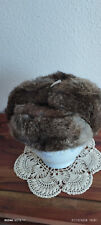 Chapka en fourrure de Lapin gris vintage en très bon état