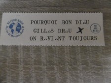 étiquette juke-box GILLES