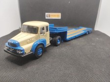 ▄▀▄ TRACTEUR UNIC IZOARD 2451 T AVEC SEMI REMORQUE SURBAISSEE - MINITRUCKS - N° 