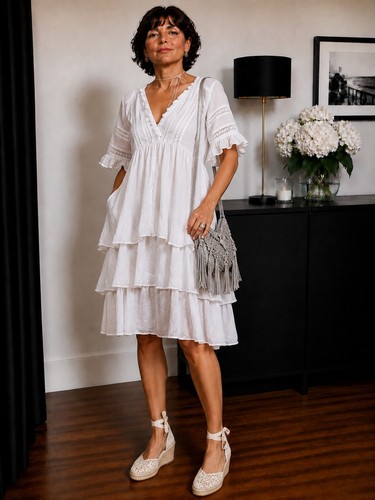 Joslin linen broderie anglaise - linen,