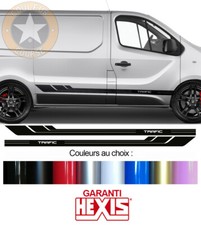 2 BANDES BAS DE CAISSE POUR RENAULT TRAFIC SPORT DECO FOURGON STICKER BD541-49