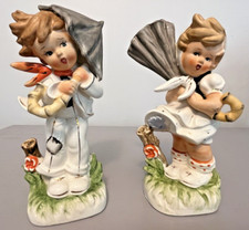 Porcelain Figurine Boy Girl on