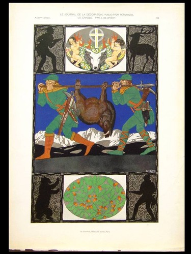 Chasse diveky 1924 planche - chasse,,
