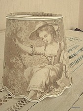 abat-jour festonné  Toile de