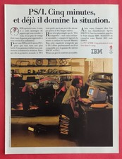 Publicité de presse: Ordinateur le PS/1 de IBM Vieilles Voitures Collection 1990