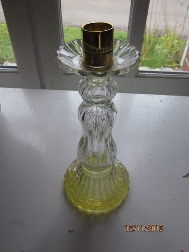 Ancien flacon bougeoir en - flacon,
