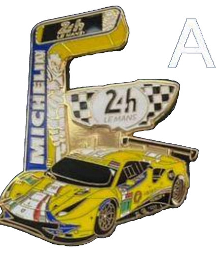 Pins pin ferrari jaune - pins,
