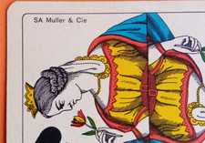❤️♣️ c. 1930 - JEU DE CARTES A JOUER ANCIEN SUISSE - SA MÜLLER & Cie - Vintage
