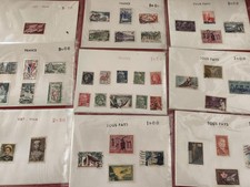 Lot anciens timbres monde - , vrac