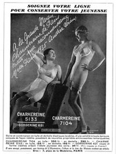 *** CHARMEREINE _ Gaine et Combinaison *** 1935 - pub. (12 x 16) // a201