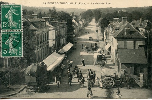 Carte postale le - /,