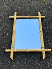 Miroir bambou doré 30 x 40