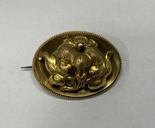 Broche vintage plaqué - broche,