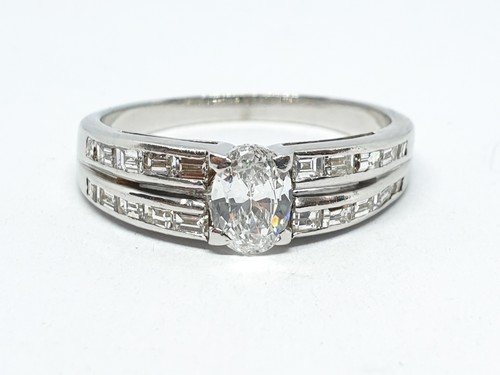 Bague blanc kt 750 - or,