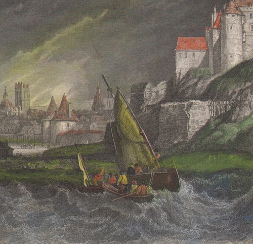 1839 gravure aquarellée - 1839,